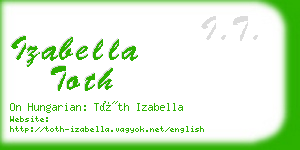 izabella toth business card